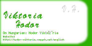viktoria hodor business card